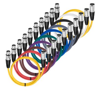 China HOME THEATER Bochara XLR Cable Male To 3Pin M/F Foil+Braided Female Audio Cable Shielded OFC For Microphone Mixer Amplifier Stage Light for sale