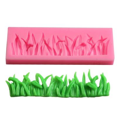 China Viable Kitchen Silicone Baking Molds Silicone Chocolate Fondant Tool Cake Decorating Tool Candy Green Grass Decorative Tools for sale