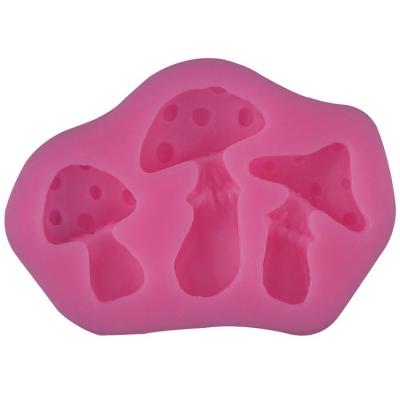 China Mushroom Shape Cake Mold Fondant 3D Food Grade Silicone Mold DIY Baking Tools Sugar Lace Chocolate Mold for sale