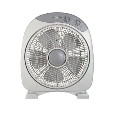 China Box Fan 2021 Fashion 3 Speed ​​14 Inch Plastic Electric Box Fan With Round Base for sale