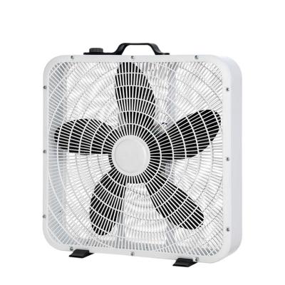 China 20 Inch 5 Blades PP Box Fan China Manufacturer Material Plastic 3-Speed ​​Air Cooling Fan Box for sale