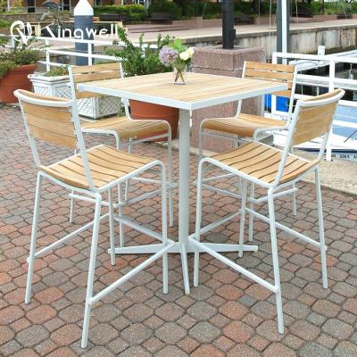 China Modern Outdoor Furniture Chair And Table Set Bar Stool Metal Chairs Industrial Restaurant For Sale for sale