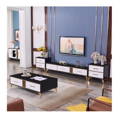 China Adjustable (other) Coffee Tables and Tv stand Stainless Steel Living Room Furniture Coffee Tea Table Modern Furniture for sale