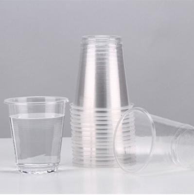 China 100 Disposable Clear Plastic Cups 7 oz Birthday Wedding Party Glasses Drinking for sale