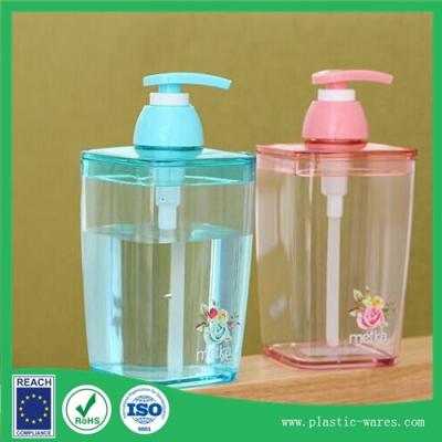 China Emulsion pressure bottle of hand sanitizer bottles square style 4 colors for sale