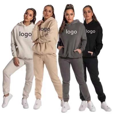 China custom Anti-wrinkle Blank Logo women clothes unisex oversized 100% cotton plain slim fit pullover jogger fits sweatshirt Hoodies for sale