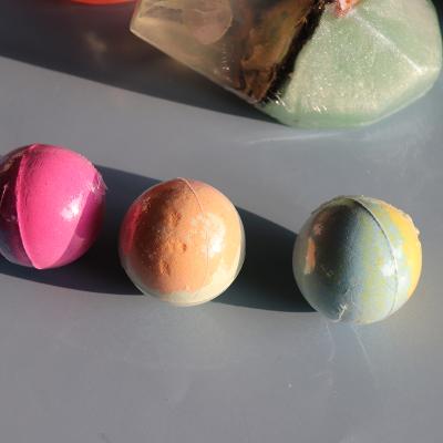 China Wholesale Handmade Custom Vegan Natural Bubble Dye Private Label Bubble Gemstone Organic Bath Bombs for sale