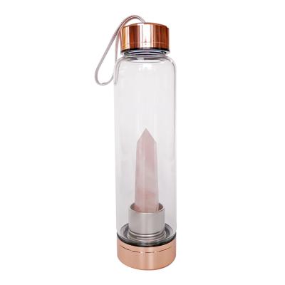 China Hot Selling Viable Crystal Water Bottle Stone Bottles Quartz Water Bottle Crystal for sale