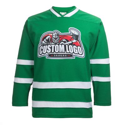 China Shirts & Tops Fashion Custom Hockey Neon Green Jersey No Minimum for sale