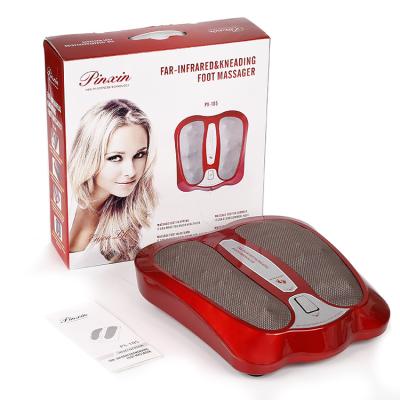 China Comfortable Mini Electric Pulse Infrared Roller Shiatsu Leg Foot Massager Kneading Machine With Heat for sale