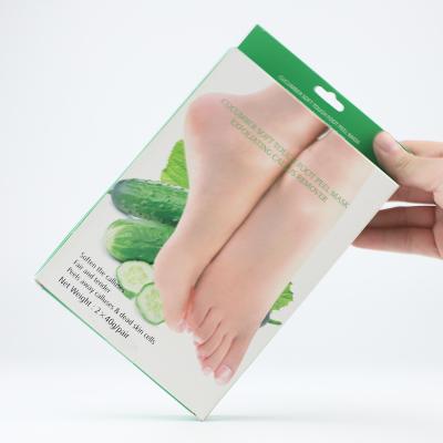 China Moisturizer Korea Private Label Foot Job Foot Mask, OEM Best Natural Organic Foot Mask, Cucumber Soft Touch Foot Skin Foot Mask for sale