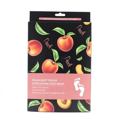 China Moisturizer Peach Soft Touch Exfoliating Foot Mask, Private Label Foot Peel Mask Peach, Foot Peel Mask - Peach Feet Peeling Mask for sale