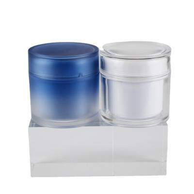 China 80g Round Shape Best Selling High End Cosmetic Skin Care Packaging Face Cream Acrylic Cosmetic Jar for sale