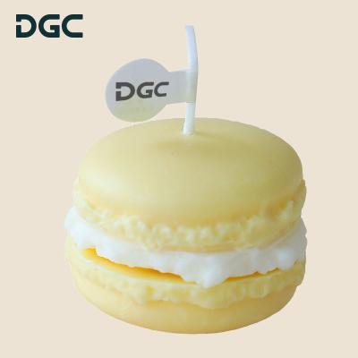 China China DGC images of white case or festival decoration selection decorate shape home paraffin dessert Macaron Nice smell decoration scented candles for sale