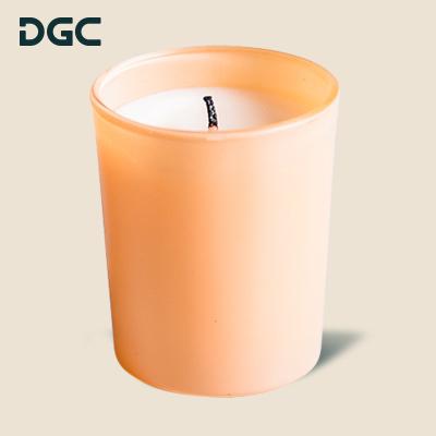 China Festival Decoration Pick DGC Creative Gifts Personalized Chalk Writing Matte Glass Jar Soy Wax Factory Private Label Scented Candle for sale