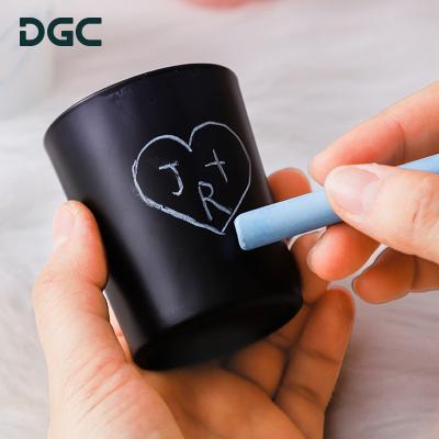 China Custom Soy Glass Wax Factory Selection DGC Jar Festival Decoration Personalized Logo Personalized Chalk Writing Matte Candle Scented Gift Box for sale