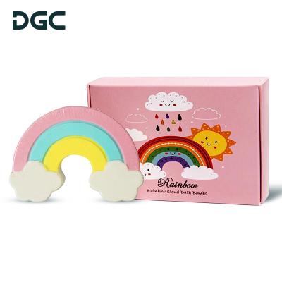 China Relaxation. Moisturize Wholesale Colorful Cloud Organic Rainbow Vegan Bubble Bath DGC OEM Private Label Fizzy Bombs for sale