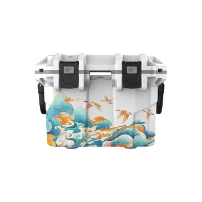 China Wholesale Costom Logo Hard Cooler Box Outdoor Fishing Hiking Camping Rotomolde Waterproof Storage Ice Cooler 12/20/30/50/70/100L Chest for sale