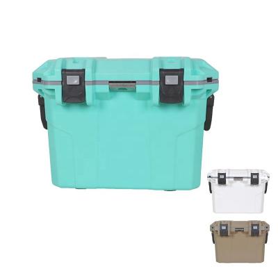 China Camping Rotomolded Waterproof Cooler For Food Grade Cooler Family Outdoor Portable Large Beer Box Cooler 50L Hard Box For Picnic Garden BBQ for sale