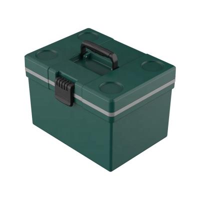 China New Item Insulated Cool Box Picnic Ice Cooler Camping Plastic Box Increasing Coolers With Four Cup Holders For Outdoor for sale