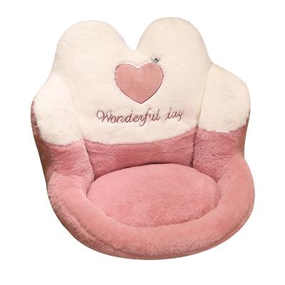 China Hot Selling Plush Wholesaler PVC Heart Shape Lazy PVC Flocking Air Sofa Chair Folding Inflatable Sofa For Relaxing for sale