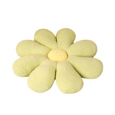 China Plush Factory Customize Decorative Plush Toy Petal Cushion Flower Shaped Cushion, Sunflower Throw Pillow for sale