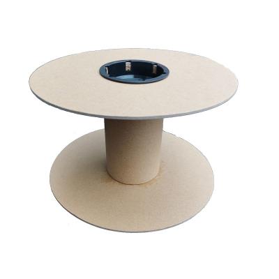 China Customized Flat Cardboard Spools Empty Kraft Paper Cable Spool For Winding for sale