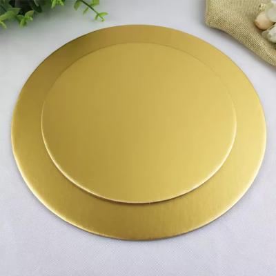 China OEM Custom Round Cake Boards Cake Cardboard Base Glossy Or Matte Lamination for sale