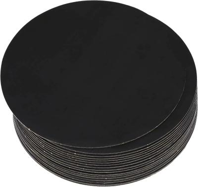 China Round Gold Silver Foil Cardboard Cake Boards Disposable Drum Circles 6mm 12mm for sale