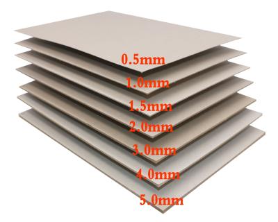 China Factory Custom 300g 650g Grey Board And Sizes 787*1092mm Gray Paper for sale