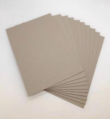 Cina Uncoated 1mm 1.5mm 2mm 3mm Grey Board Paper Laminated Grey Cardboard Chip Board For Chemical Packaging PE Coating in vendita