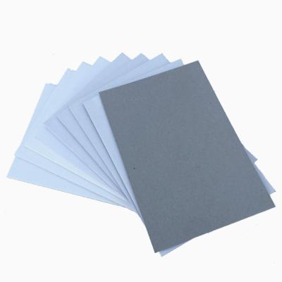 China Recycled Cardboard Pulp Grey White Back Duplex Board Paper Coated For Offset Printing Single Side for sale