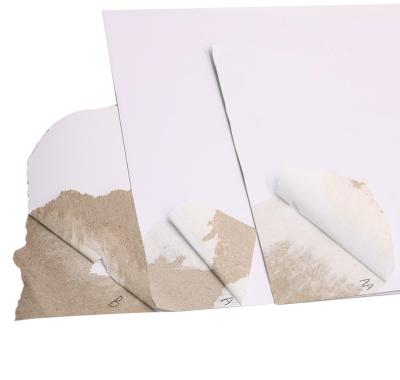 China 1.3mm 1.6mm Thick Recycled Pulp White Cardboard Coated Duplex Board With Grey Back Paper for sale