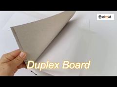 coated white duplex paper duplex grey back board packaging custom thickness