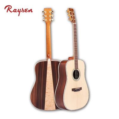 China Sitka Solid Fir Wavegarden Acoustic Guitar High End Handmade Solid Top Professional Guitar 41