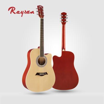 China Engelmann Fir Travel Guitar The Best 41 Inch Cutaway Engelmann Acoustic Guitar Flawless Steel String Guitar for sale