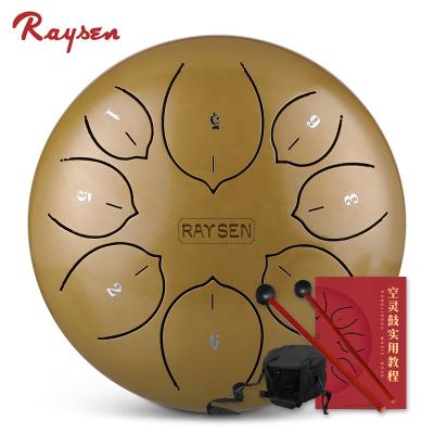 China Hotsale Camping 8 Inch 8 Notes Acoustic Drum Set Instrument Handpan Children Drum Set Steel Tongue Drum for sale