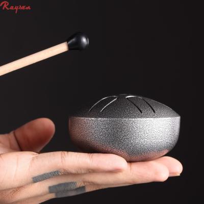 China NEW Smallest Mini Camping Steel Tongue Drum Hand Drum 3 Inch Meditation Chakra Drum for sale