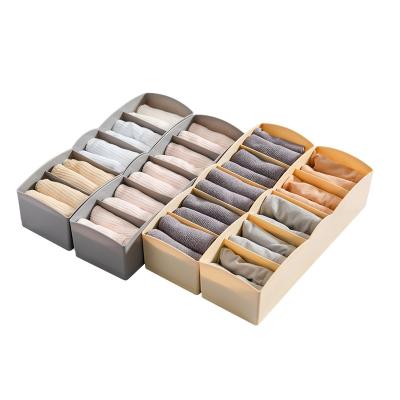 Chine Sustainable Compartments Separates Plastic Tissues Underwear Storage Box In Drawer à vendre