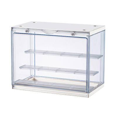 China Durable Clear Dustproof Acrylic Cube Manual Models Storage Box Multi Compartments Toys Models Toy Figures Garage Kit Display Case Box for sale