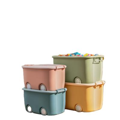 China Viable Kids Toy Storage Box Home Extra Large Capacity Baby Clothes Snack Storage Boxes and Bins en venta