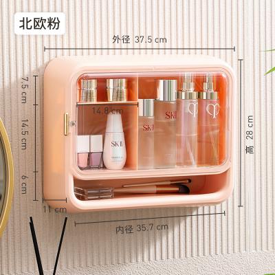 Chine Multi-Functional Mirror Viable Products Wall Hanging Bathroom Factory Colorful Cosmetics Storage Boxes à vendre