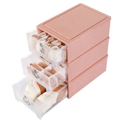 China Non-grid Stored Multifunctional Medium Underwear Storage Box for sale