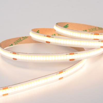 China 24V 378Leds/M Residential Flexible Cob Decoration Linear Light led strips light flexible led moving strip lighting high efficiency for sale