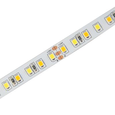 China Warehouse Color Temperature Adjustable Flexible Strip Light SMD2835 120LEDs/m CCT 24V LED for sale