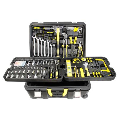 China Auto Repair and Home Maintenance 318 Pieces Contains New Plastic Pull Rod Box Mechanic Tools Kit For Car Repair And Household Work Box for sale