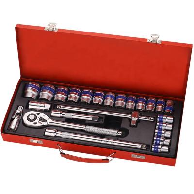 China SRUNV 24pc Auto Repair Auto Repair Hand Tool Include Blue Line Tool Kit and Plug Spark Plug Wrench for sale