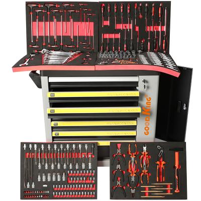 China Mulit-purpose Herramientas Tools 253Pcs 7 Drawers Workshop Trolley Toolbox Germany Household Hand Tool Cabinet Storage for sale