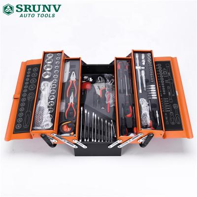 China Automotive Mechanics Repairs Srunv 85pcs 3 Drawers 72 Tooth Auto Release Key Machining Mechanical Tool Kit Workshop Equipment Box for sale