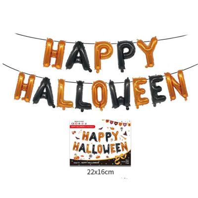 China No Reusable Halloween Decoration Factory Direct Selling Aluminum Foil Letter Balloon Set for sale